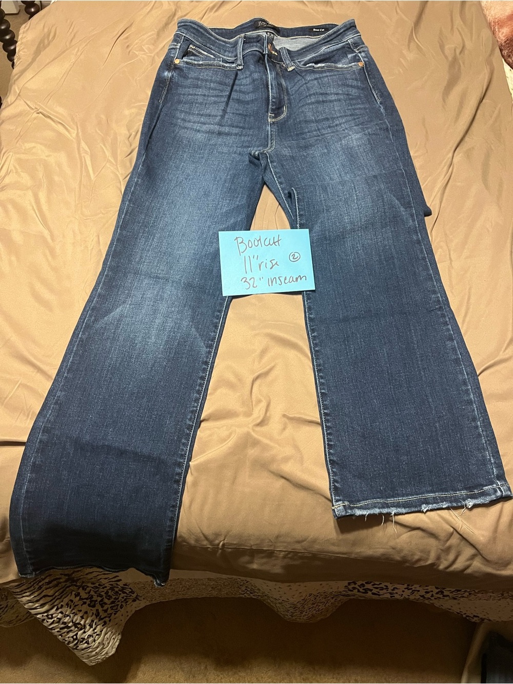 Judy Blue  Bootcut Jeans Size 9/29 - jb82315dk minimal  distressing on hem
